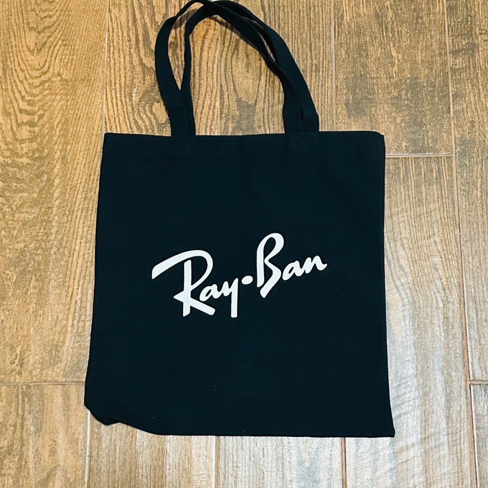 Ray-Ban Black Minimalist Tote Bag